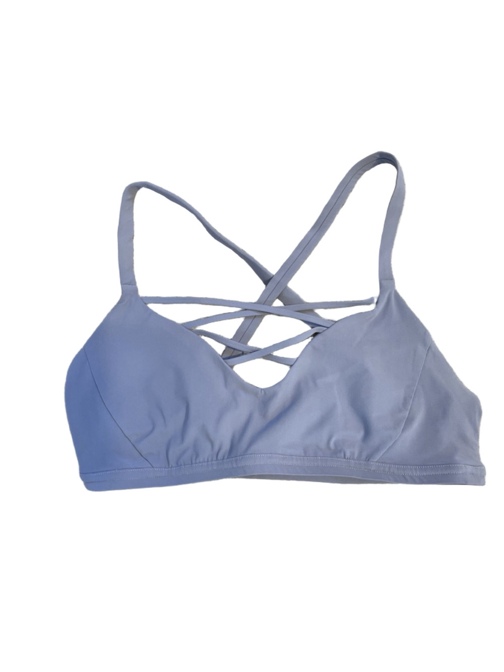 Lululemon Laced With Intent A/B Cup Strappy Bra in Misty Moon Lavender Sz 6